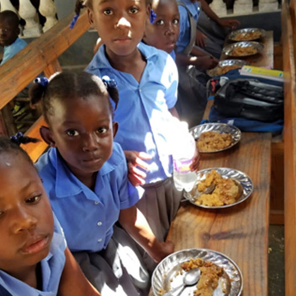 lunch at Haiti School